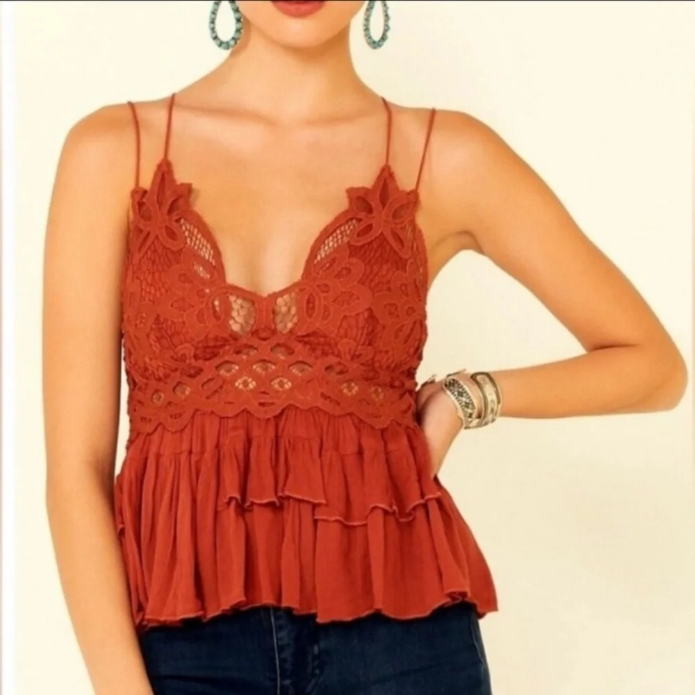 NWOT Free People Adella cami - Picture 2 of 4